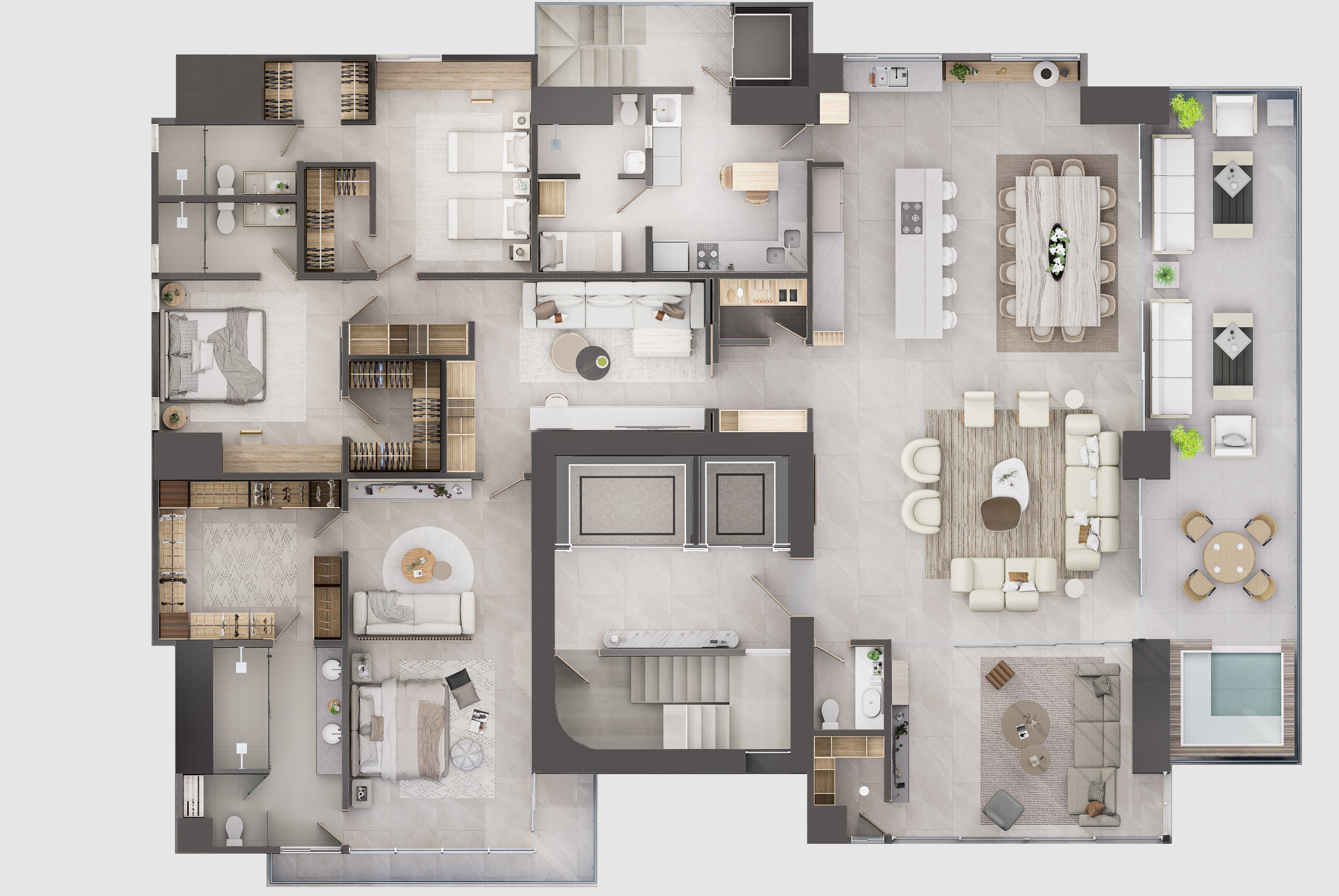Plano 3 habitaciones